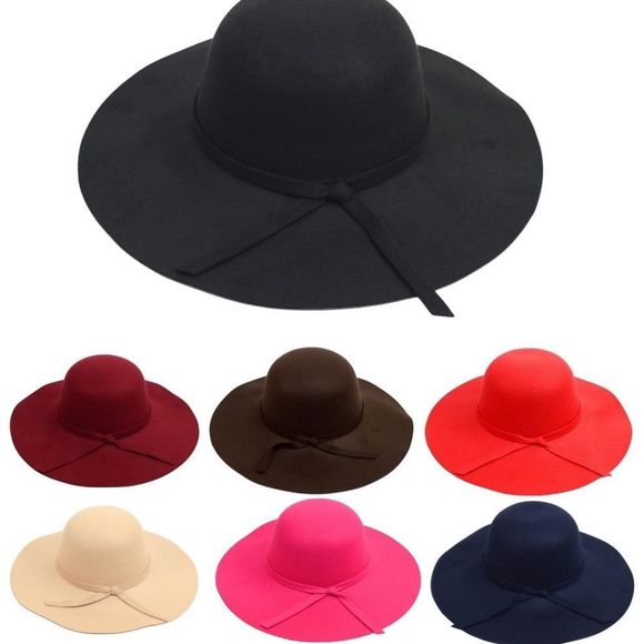 Floppy Hat- Dressy W/ Bow Knot- Cabernet/ Burgundy/ Maroon - NWT - Picture 8 of 8